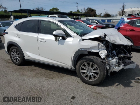 2019 Lexus NX 300h with VIN JTJBJRBZ2K2110008, listed as a Copart auction lot 50212735 with 75,509 mi miles and Salvage title. Bid and sale history available at DreamBid. Image 4.
