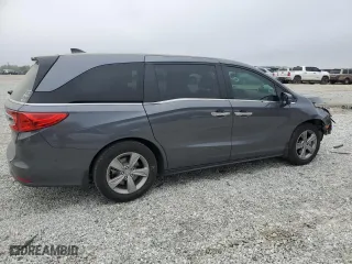2019 Honda Odyssey EX-L with VIN 5FNRL6H74KB123002, listed as a Copart auction lot 51595065 with 60,033 mi miles and Salvage Title. Bid and sale history available at carsss.com. Image 3.