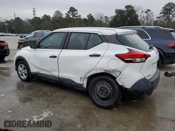 2020 Nissan Kicks S with VIN 3N1CP5BV5LL557639, listed as a Copart auction lot 44612695 with 80,663 mi miles and Salvage Title. Bid and sale history available at carsss.com. Image 2.