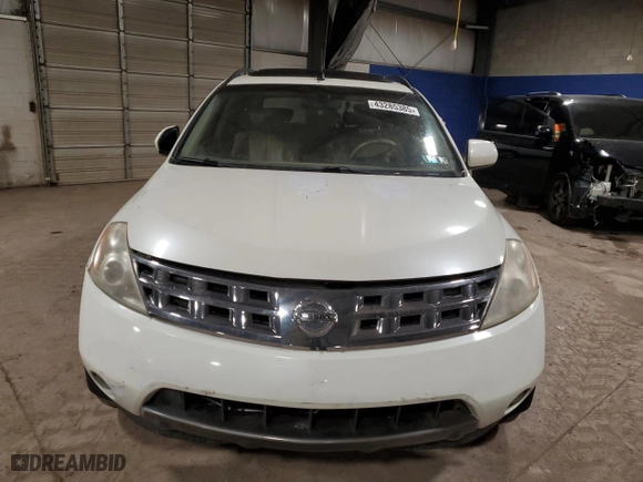 2004 Nissan Murano SE with VIN JN8AZ08W24W325419, listed as a Copart auction lot 43285385 with 97,151 mi miles and Clean Title. Bid and sale history available at carsss.com. Image 5.