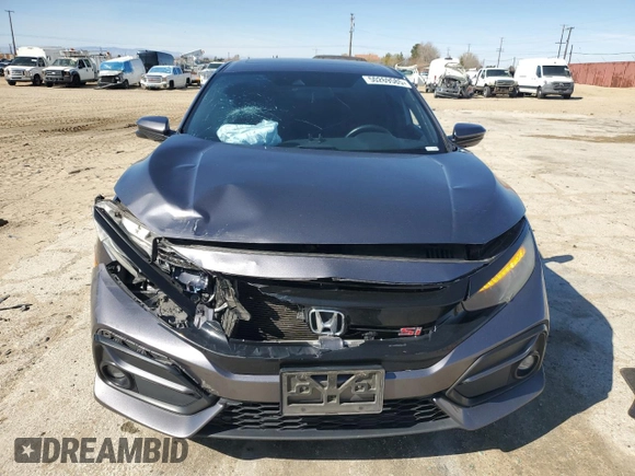 2020 Honda Civic Si with VIN 2HGFC1E57LH702572, listed as a Copart auction lot 50269585 with 126,077 mi miles and Salvage Title. Bid and sale history available at DreamBid. Image 5.