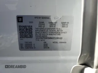 2021 Cadillac XT6 Premium Luxury with VIN 1GYKPDRS8MZ119510, listed as a Copart auction lot 51003695 with 38,157 mi miles and Salvage title. Bid and sale history available at DreamBid. Image 13.