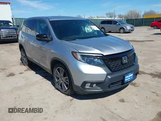 2021 Honda Passport EX-L with VIN 5FNYF8H51MB024752, listed as a IAAI auction lot 41858129 with 77,545 mi miles and . Bid and sale history available at carsss.com. Image 1.