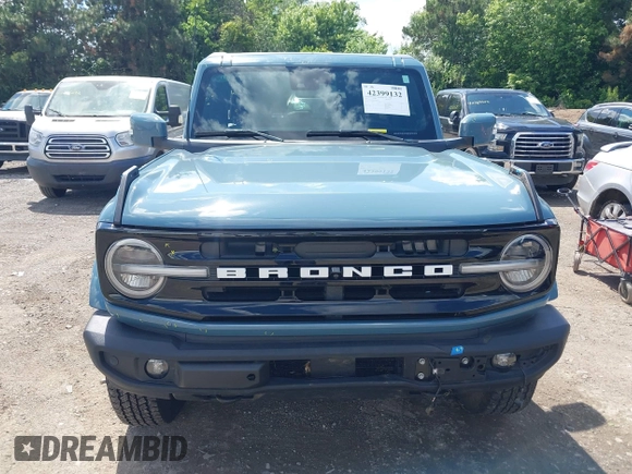 2022 Ford Bronco with VIN 1FMDE5AH3NLA89231, listed as a IAAI auction lot 42399132 with 13,244 mi miles and . Bid and sale history available at DreamBid. Image 12.