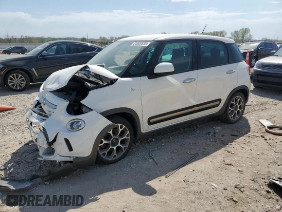 2014 FIAT 500L Trekking with VIN ZFBCFADH4EZ010067, listed as a Copart auction lot 51800935 with Not provided miles and Salvage title. Bid and sale history available at DreamBid. Image 1.