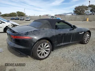 2014 Jaguar F-Type V6 with VIN SAJWA6E75E8K08403, listed as a Copart auction lot 42255455 with 45,292 mi miles and Salvage Title. Bid and sale history available at DreamBid. Image 3.