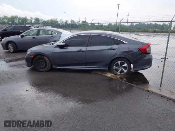 2019 Honda Civic Sedan LX with VIN 2HGFC2F60KH537797, listed as a IAAI auction lot 42119603 with 1 mi miles. Bid and sale history available at carsss.com. Image 13.