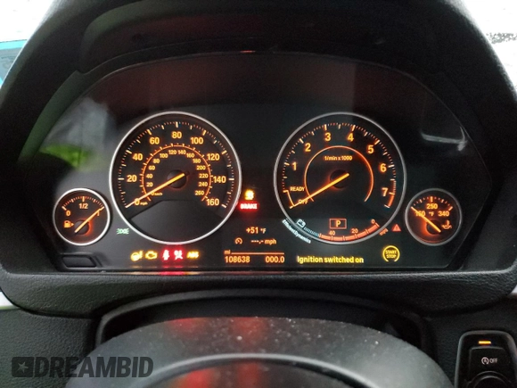2016 BMW 4 Series 435i xDrive z VIN WBA4B3C58GG344792, wystawiony jako Copart lot #84079654 z przebiegiem 108 638 mil mil oraz Szkoda całkowita • Salvage title. Historia ofert i sprzedaży dostępna na DreamBid. Obrazek 9.
