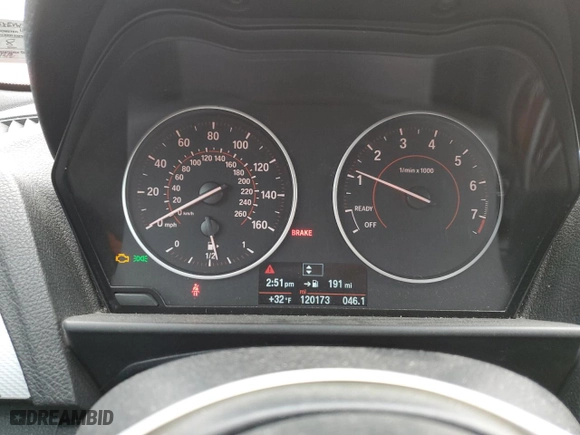 2014 BMW 2 Series 228i with VIN WBA1F5C5XEVW97921, listed as a Copart auction lot 44850825 with 120,173 mi miles and Salvage Title. Bid and sale history available at carsss.com. Image 9.