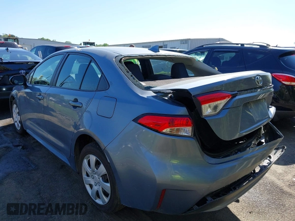 2021 Toyota Corolla LE with VIN 5YFEPMAE0MP245489, listed as a IAAI auction lot 41991250 with 69,297 mi miles and . Bid and sale history available at DreamBid. Image 3.