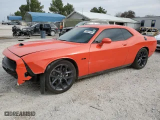 2023 Dodge Challenger R/T with VIN 2C3CDZBTXPH689231, listed as a Copart auction lot 48801405 with 9,386 mi miles and Salvage Title. Bid and sale history available at carsss.com. Image 1.
