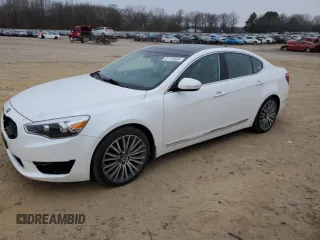 2014 Kia Cadenza Premium with VIN KNALN4D76E5127579, listed as a Copart auction lot 87118594 with 74,621 mi miles and Clean Title. Bid and sale history available at carsss.com. Image 1.