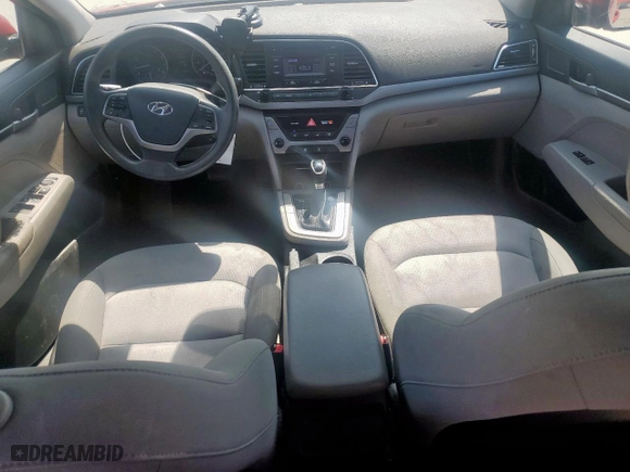 2017 Hyundai Elantra SE with VIN KMHD74LF2HU329464, listed as a Copart auction lot 51160945 with 66,382 mi miles and Salvage Title. Bid and sale history available at carsss.com. Image 8.