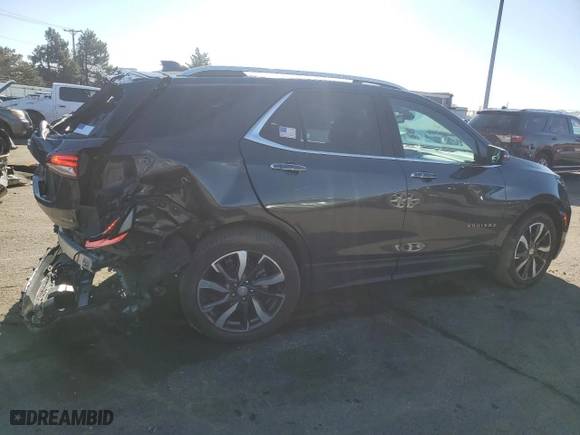 2022 Chevrolet Equinox Premier with VIN 2GNAXNEV8N6148923, listed as a Copart auction lot 47054715 with 31,136 mi miles and Salvage Title. Bid and sale history available at carsss.com. Image 3.