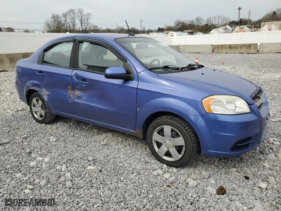 2009 Chevrolet Aveo LT w/1LT with VIN KL1TD56E09B663627, listed as a Copart auction lot 52882465 with 184,432 mi miles and Salvage Title. Bid and sale history available at carsss.com. Image 4.