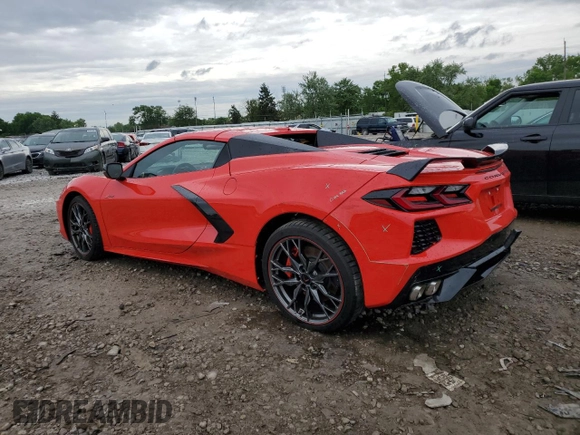 2023 Chevrolet Corvette 2LT with VIN 1G1YB3D4XP5122883, listed as a Copart auction lot 53987824 with 4,388 mi miles and Salvage Title. Bid and sale history available at carsss.com. Image 2.