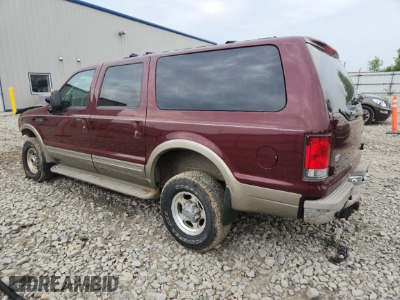 2001 Ford Excursion Limited с VIN 1FMNU43SX1EA00618, выставлен на аукционе Copart как лот 59807255 с пробегом 210 811 миль миль и Чистый • Clean title. История ставок и продаж доступна на DreamBid. Изображение 2.