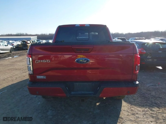 2015 Ford F-150 XLT with VIN 1FTEW1EG4FKD58974, listed as a IAAI auction lot 41758137 with 104,656 mi miles. Bid and sale history available at carsss.com. Image 16.