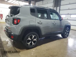 2020 Jeep Renegade Trailhawk with VIN ZACNJBC13LPL71278, listed as a Copart auction lot 61241775 with 66,546 mi miles and Clean title. Bid and sale history available at DreamBid. Image 3.