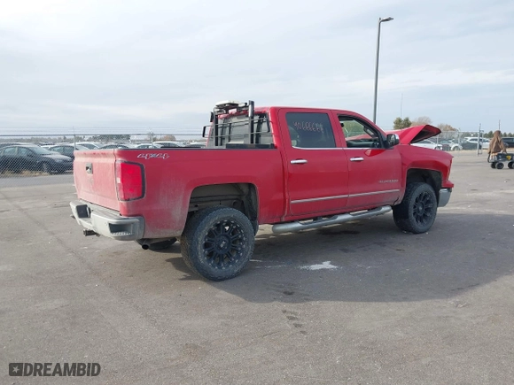 2015 Chevrolet Silverado 1500 LTZ with VIN 3GCUKSEC2FG283726, listed as a IAAI auction lot 40666666 with 281,099 mi miles. Bid and sale history available at carsss.com. Image 4.