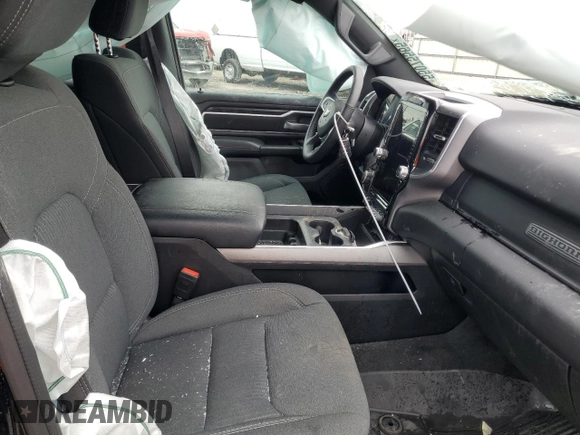 2023 Ram 1500 Big Horn with VIN 1C6SRFFT0PN651992, listed as a Copart auction lot 55075565 with 26,821 mi miles and Non repairable. Bid and sale history available at DreamBid. Image 7.