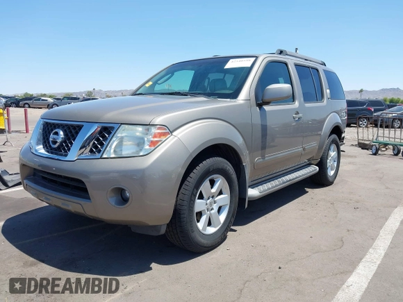 2008 Nissan Pathfinder LE with VIN 5N1AR18U98C621461, listed as a IAAI auction lot 42540598 with 59,464 mi miles and . Bid and sale history available at DreamBid. Image 18.