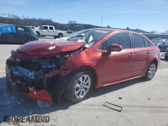 2020 Toyota Corolla LE with VIN 5YFEPRAE4LP064942, listed as a Copart auction lot 46306455 with 73,351 mi miles and Salvage Title. Bid and sale history available at DreamBid. Image 1.