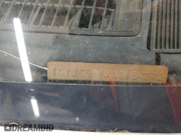 1987 Chevrolet Cavalier с VIN 1G1JC511XH7154372, выставлен на аукционе Copart как лот 62254405 с пробегом 433 621 миль миль и Списание • Salvage title. История ставок и продаж доступна на DreamBid. Изображение 12.