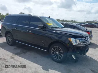 2021 Ford Expedition Max Limited with VIN 1FMJK1KT8MEA07617, listed as a IAAI auction lot 41972742 with 30,808 mi miles and . Bid and sale history available at DreamBid. Image 1.