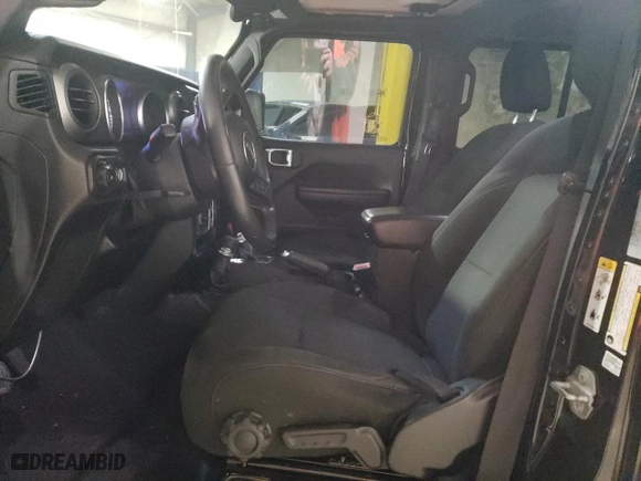 2018 Jeep Wrangler Unlimited Sport with VIN 1C4HJXDGXJW162958, listed as a Copart auction lot 38131504 with 46,242 mi miles and Salvage Title. Bid and sale history available at carsss.com. Image 7.