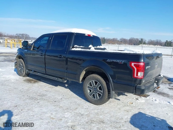 2015 Ford F-150 XLT w/HD Payload Pkg with VIN 1FTFW1EF6FFC08787, listed as a IAAI auction lot 41290445 with 136,293 mi miles. Bid and sale history available at carsss.com. Image 3.