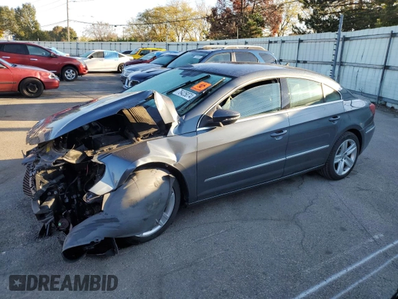2013 Volkswagen CC Sport with VIN WVWBP7AN6DE526925, listed as a Copart auction lot 76425074 with 93,689 mi miles and Salvage Title. Bid and sale history available at DreamBid. Image 1.