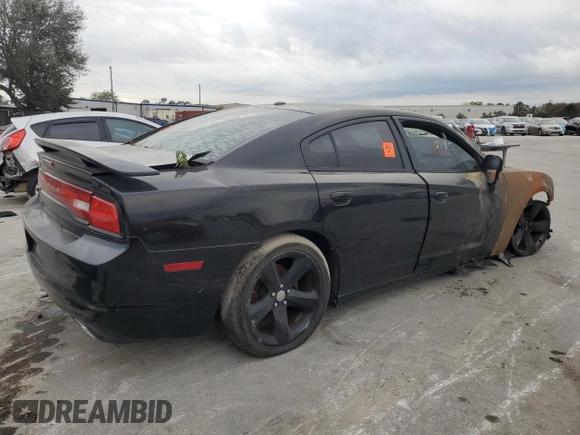 2013 Dodge Charger SXT with VIN 2C3CDXHG6DH513092, listed as a Copart auction lot 41635495 with 0 mi miles and Salvage Title. Bid and sale history available at carsss.com. Image 3.