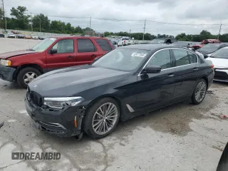 2017 BMW 5 Series 530i with VIN WBAJA5C3XHG456348, listed as a Copart auction lot 62417095 with 64,727 mi miles and Salvage title. Bid and sale history available at DreamBid. Image 1.