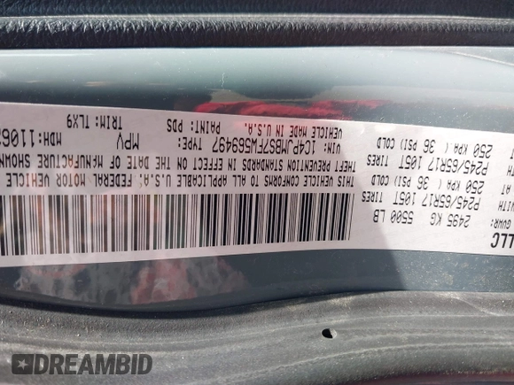 2015 Jeep Cherokee Trailhawk с VIN 1C4PJMBS7FW569497, выставлен на аукционе IAAI как лот 42744459 с пробегом 177 265 миль миль и . История ставок и продаж доступна на DreamBid. Изображение 9.
