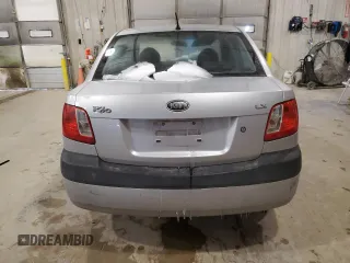 2008 Kia Rio LX with VIN KNADE123886386205, listed as a Copart auction lot 46245725 with Not Provided miles and Salvage Title. Bid and sale history available at DreamBid. Image 6.