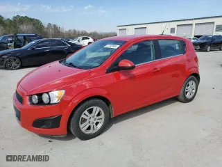 2013 Chevrolet Sonic LT with VIN 1G1JC6SH8D4196861, listed as a Copart auction lot 47163945 with 122,461 mi miles and Salvage Title. Bid and sale history available at carsss.com. Image 1.