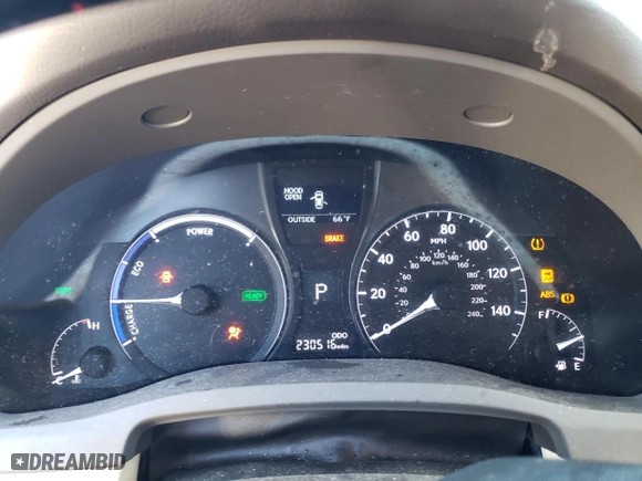 2013 Lexus RX 450h with VIN JTJZB1BA7D2008732, listed as a Copart auction lot 86968124 with 230,516 mi miles and Salvage Title. Bid and sale history available at carsss.com. Image 9.
