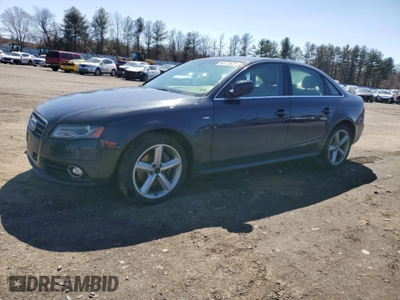 2012 Audi A4 2.0T Premium Plus with VIN WAUFFAFLXCN003878, listed as a Copart auction lot 50172625 with 0 mi miles and Clean Title. Bid and sale history available at carsss.com. Image 1.
