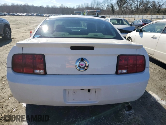 2007 Ford Mustang Deluxe with VIN 1ZVFT80N875311830, listed as a Copart auction lot 87480934 with 204,184 mi miles and Salvage Title. Bid and sale history available at carsss.com. Image 6.