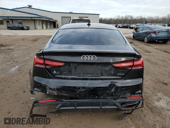 2021 Audi A5 Sportback S line Premium Plus with VIN WAUFACF51MA007211, listed as a Copart auction lot 45168684 with 23,909 mi miles. Bid and sale history available at carsss.com. Image 6.