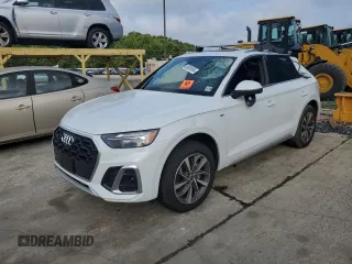 2024 Audi Q5 S line Premium Plus с VIN WA1EAAFY0R2070132, выставлен на аукционе Copart как лот 66085934 с пробегом 2 313 миль миль и Списание • Salvage title. История ставок и продаж доступна на DreamBid. Изображение 1.