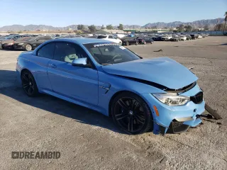 2017 BMW M4 with VIN WBS3U9C57HP970954, listed as a Copart auction lot 84011474 with 56,882 mi miles and Salvage Title. Bid and sale history available at carsss.com. Image 4.