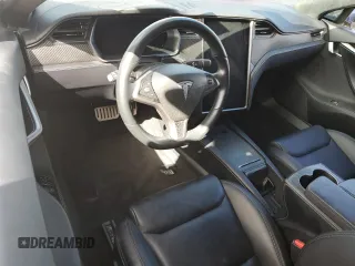 2020 Tesla Model S Performance with VIN 5YJSA1E40LF389106, listed as a Copart auction lot 74157584 with Not provided miles and Salvage title. Bid and sale history available at DreamBid. Image 8.