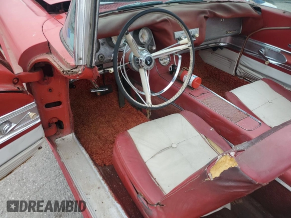 1960 Ford Thunderbird with VIN 0Y73Y100324, listed as a Copart auction lot 65604024 with 15,301 mi miles and Clean Title. Bid and sale history available at DreamBid. Image 8.