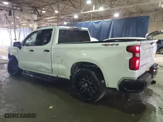 2019 Chevrolet Silverado 1500 Work Truck with VIN 1GCRYAEF7KZ186475, listed as a Copart auction lot 46179385 with 218,126 mi miles and Salvage Title. Bid and sale history available at carsss.com. Image 2.