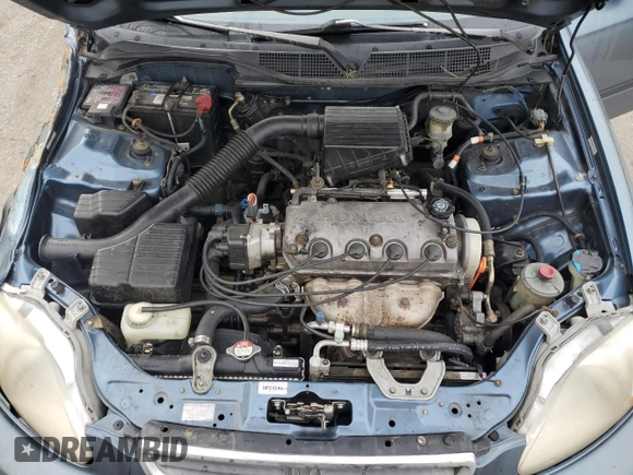 1997 Honda Civic DX with VIN JHMEJ6628VS031179, listed as a Copart auction lot 47281135 with 275,267 mi miles and Salvage Title. Bid and sale history available at DreamBid. Image 11.