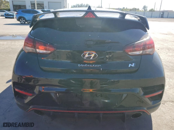 2020 Hyundai Veloster N with VIN KMHT36AH8LU007802, listed as a Copart auction lot 47702105 with 65,348 mi miles and Non Repairable. Bid and sale history available at carsss.com. Image 6.