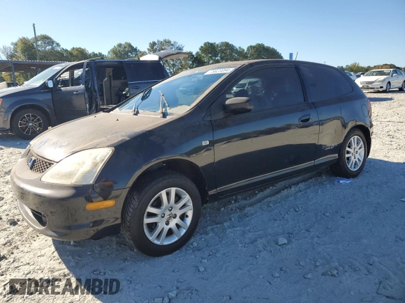2002 Honda Civic Si with VIN SHHEP335X2U311044, listed as a Copart auction lot 75823094 with 216,126 mi miles and Salvage Title. Bid and sale history available at DreamBid. Image 1.