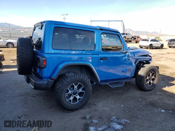 2021 Jeep Wrangler Rubicon with VIN 1C4HJXCG9MW794033, listed as a Copart auction lot 82809014 with 30,590 mi miles and Salvage title. Bid and sale history available at DreamBid. Image 3.